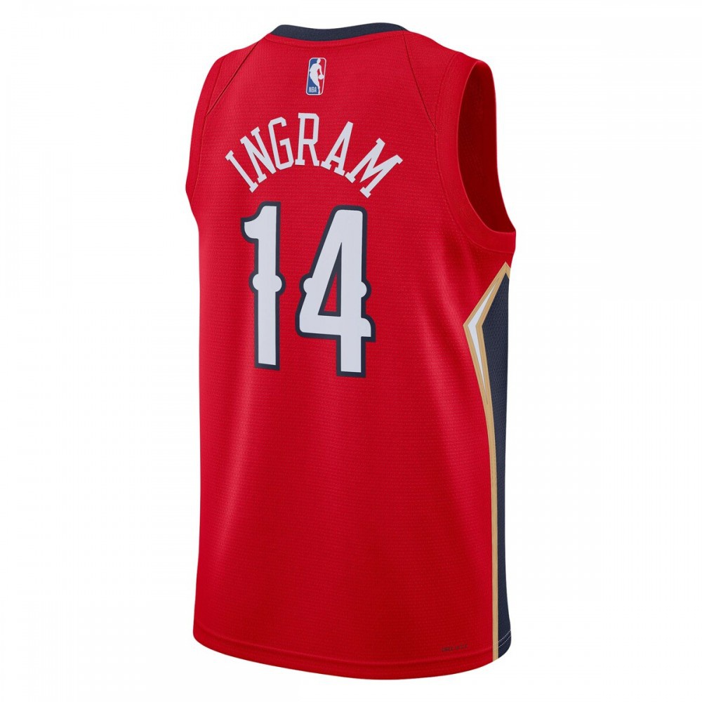 Brandon Ingram New Orleans Pelicans Jordan Brand 2022/23 Statement Edition Swingman Jersey - Red-Pro Kit Vault | Brand New 26/27 Sports Jerseys